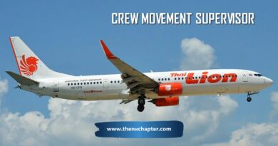 สายการบิน Thai Lion Air เปิดรับสมัครตำแหน่ง Crew Movement Supervisor วุฒิป.ตรีด้านการบิน อายุ 27 ปีขึ้นไป ขอ TOEIC 550 คะแนนขึ้นไป