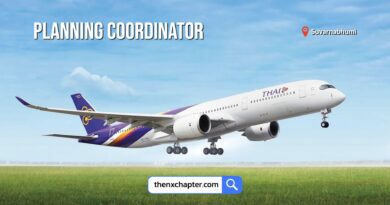 การบินไทย Thai Airways เปิดรับสมัครตำแหน่ง Planning Coordinator 3 กลุ่มงานควบคุมการปฏิบัติการบุคลากรการบิน 1 อัตรา อายุ 22-35 ปี วุฒิป.ตรีทุกสาขา ขอ TOEIC 450 คะแนนขึ้นไป ปิดรับ 5 กรกฎาคม