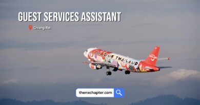 สายการบิน Thai AirAsia เปิดรับสมัครตำแหน่ง Guest Services Assistant วุฒิป.ตรีทุกสาขา มีประสบการณ์งาน Customer Service หรือ Ground Service ขอ TOEIC 550 คะแนนขึ้นไป ทำงานที่สนามบินเชียงราย