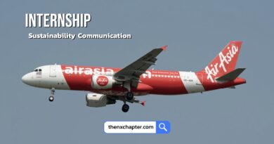 สายการบิน Thai AirAsia เปิดรับนักศึกษาฝึกงานด้าน Sustainability Communication สำหรับผู้ที่กำลังศึกษาปริญญาตรี สาขา Communication, Public Relations, Journalism, Environmental หรือที่เกี่ยวข้อง