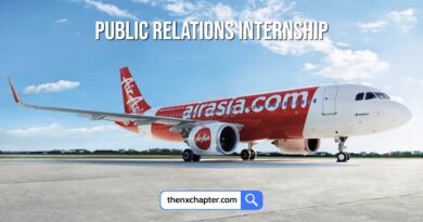 สายการบิน Thai AirAsia เปิดรับสมัครนักศึกษาที่กำลังเรียนสาขา Public Relations, Communications, Journalism, Marketing หรือที่เกี่ยวข้อง เพื่อฝึกงานด้าน Public Relations ทำงานร่วมกับ PR ของไทยและภูมิภาค (Regional) ทำงานร่วมกับฝ่าย Marketing, Social Media เป็นต้น