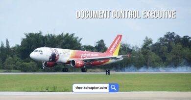 สายการบิน Thai Vietjet เปิดรับสมัครตำแหน่ง Document Control Executive วุฒิ ป.ตรี ขอ TOEIC 750 คะแนนขึ้นไป ทำงานที่สนามบินสุวรรณภูมิ