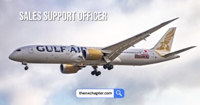 สายการบิน Gulf Air เปิดรับสมัครตำแหน่ง Sales Support Officer วุฒิ ป.ตรี อายุไม่เกิน 30 ปี ทำงานที่อาคาร ITF Tower ปิดรับ 18 ตุลาคม