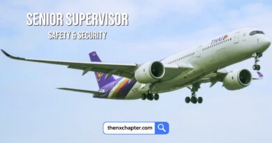 การบินไทย Thai Airways เปิดรับสมัครตำแหน่ง Senior Supervisor กลุ่มงานมาตรฐานความปลอดภัยและความมั่นคงการบริการภาคพื้น วุฒิ ป.ตรี สาขาอาชีวอนามัยและความปลอดภัย รับ 1 อัตรา ขอ TOEIC 500 คะแนนขึ้นไป ทำงานที่สนามบินสุวรรณภูมิ ปิดรับ 10 ตุลาคม