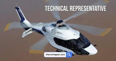 บริษัท Airbus เปิดรับสมัครตำแหน่ง Technical Representative วุฒิ ป.ตรี Aeronautical หรือที่เกี่ยวข้องกับตำแหน่ง ประสบการณ์งานซ่อมบำรุง ฮ. Airbus H145 อย่างน้อย 1 ปี