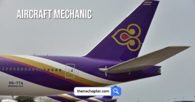 การบินไทย Thai Airways เปิดรับสมัครตำแหน่ง Aircraft Mechanic 1 กลุ่มงานซ่อมบำรุงในฐานปฏิบัติการ สัญญา 3 ปี วุฒิ ปวส. อนุปริญญา สาขาช่างเทคนิค หรือวิศวกรรมศาสตร์ ขอ TOEIC 350 คะแนนขึ้นไป ทำงานที่สนามบินสุวรรณภูมิ ปิดรับ 18 ตุลาคม