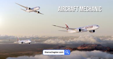 Qatar Airways เปิดรับสมัครตำแหน่ง Aircraft Mechanic วุฒิ ปวส.-ป.ตรี สาขาที่เกี่ยวข้องกับการบำรุงรักษาอากาศยาน มีประสบการณ์อย่างน้อย 5 ปีงาน Aircraft Mechanic กับเครื่องบินสมัยใหม่ ทำงานกับเครื่อง A350, A380, B777, B787 ทำงานที่สุวรรณภูมิ