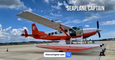 สายการบิน Thai Seaplane เปิดรับสมัคร Seaplane Captain ต้องการผู้สมัครที่มีใบอนุญาต ATPL จาก ICAO, FAA หรือ EASA มีชั่วโมงบินรวมอย่างน้อย 3000 ชั่วโมง รวมถึง 1500 ชั่วโมงในฐานะ PIC ของเครื่องบิน Seaplane และ 500 ชั่วโมงของเครื่อง C-208 พร้อมใบรับรองการแพทย์ Class 1 และ ICAO English Level 5+ ทำงานที่กระบี่