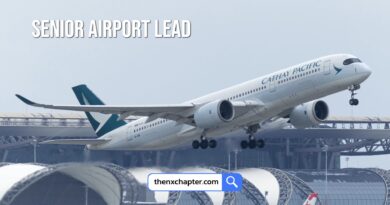 สายการบิน Cathay Pacific เปิดรับสมัครตำแหน่ง Senior Airport Lead วุฒิ ม.ปลาย ขึ้นไป ประสบการณ์อย่างน้อย 3 ปี งาน Customer Service ของสายการบินหรือสนามบิน สื่อสารภาษาอังกฤษได้เป็นอย่างดี ทำงานที่สนามบินสุวรรณภูมิ