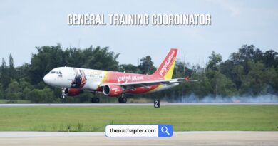 สายการบิน Thai Vietjet เปิดรับสมัครตำแหน่ง General Training Coordinator วุฒิ ป.ตรี มีประสบการณ์งาน Training อย่างน้อย 3 ปี สามารถออกแบบเนื้อหา หลักสูตรการฝึกอบรมได้ ทำงานที่สุวรรณภูมิ