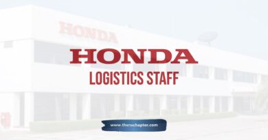 บริษัท Thai Honda เปิดรับสมัครตำแหน่ง Logistics Staff วุฒิ ป.ตรี Logistics Management, Logistics Engineering หรือที่เกี่ยวข้อง มีประสบการณ์อย่างน้อย 3 ปีงาน Logistics