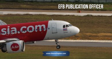 สายการบิน Thai AirAsia เปิดรับสมัครตำแหน่ง EFB Publication Officer วุฒิ ป.ตรี Air Traffic Management, Airport Management หรือที่เกี่ยวข้อง ถ้ามีประสบการณ์งาน Flight Operations 1 ปี จะพิจารณาเป็นพิเศษ สื่อสารภาษาอังกฤษได้เป็นอย่างดี สามารถใช้งาน G-Suite, MS Office ได้เป็นอย่างดี ทำงานที่สนามบินดอนเมือง