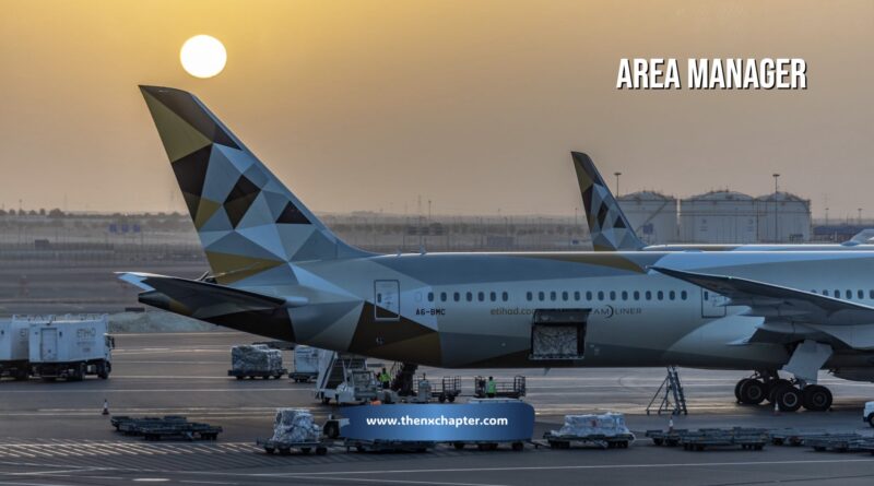 สายการบิน Etihad เปิดรับสมัครตำแหน่ง Area Manager วุฒิ ป.ตรีขึ้นไป มีประสบการณ์บริหารงานที่เกี่ยวข้องอย่างน้อย 7 ปี โดยเฉพาะในสายงานบริหารจัดการด้านการบิน จะได้รับการพิจารณาเป็นพิเศษ