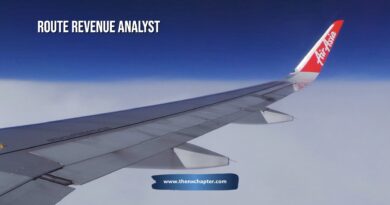 สายการบิน Thai AirAsia เปิดรับสมัครตำแหน่ง Route Revenue Analyst วุฒิ ป.ตรี หรือมีประสบการณ์ด้านการวิเคราะห์อย่างน้อย 1–3 ปี มีทักษะวิเคราะห์และแก้ปัญหา ใช้ MS Excel ได้ดี หากมีประสบการณ์ในสายการบินหรือระบบ Navitaire PSS จะพิจารณาเป็นพิเศษ