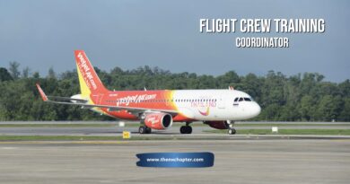 สายการบิน Thai Vietjet เปิดรับสมัครตำแหน่ง Flight Crew Training Coordinator วุฒิ ป.ตรี มีประสบการณ์ทำงานในธุรกิจสายการบินอย่างน้อย 1 ปี มีความรู้เกี่ยวกับเรื่อง Flight Crew Training Manual, AOCR, และประกาศจากทาง CAAT สามารถสื่อสารภาษาอังกฤษได้เป็นอย่างดี ขอคะแนน TOEIC 550 ขึ้นไป ทำงานที่สนามบินสุวรรณภูมิ